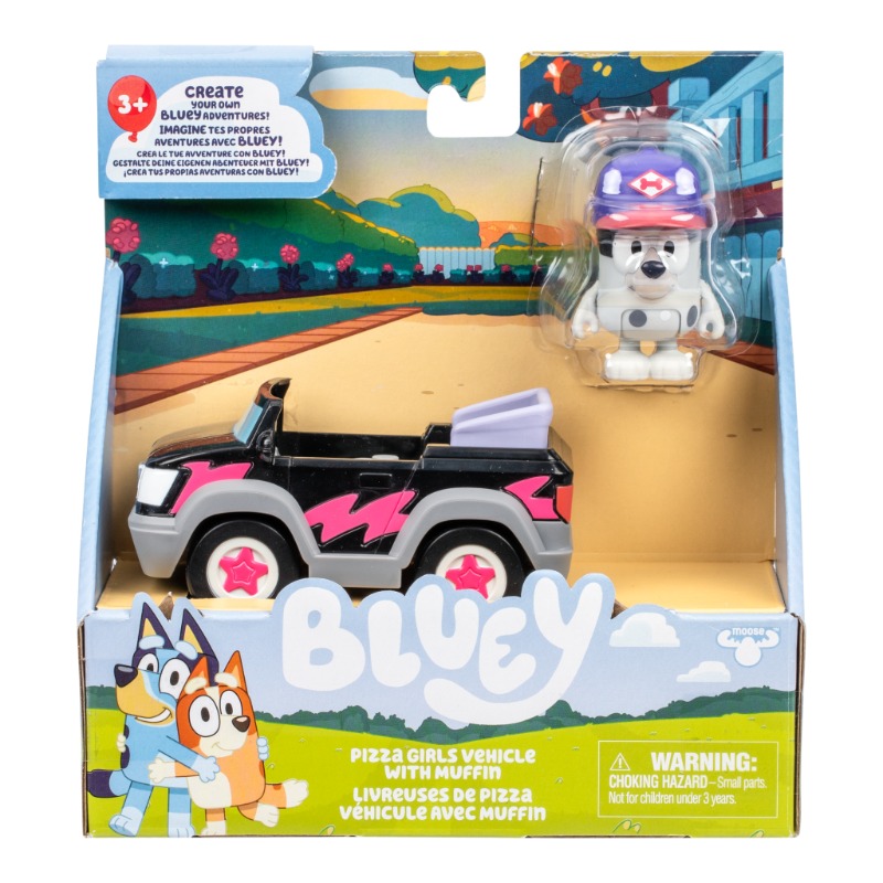 Bluey S13 Basic Vehicle Pizza Girls & Muffin