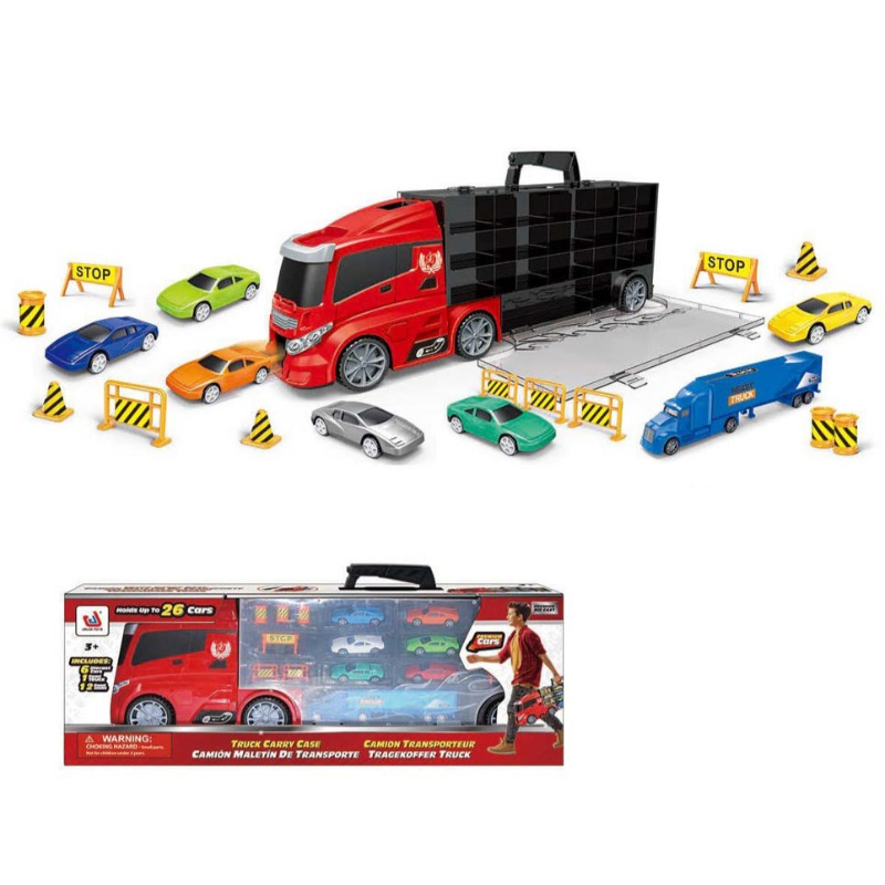 Police Truck Carry Case Storage Cars For Kids