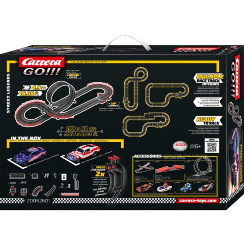 Carrera GO!!! Street Legends 4. 9M Slot Car Racing Set
