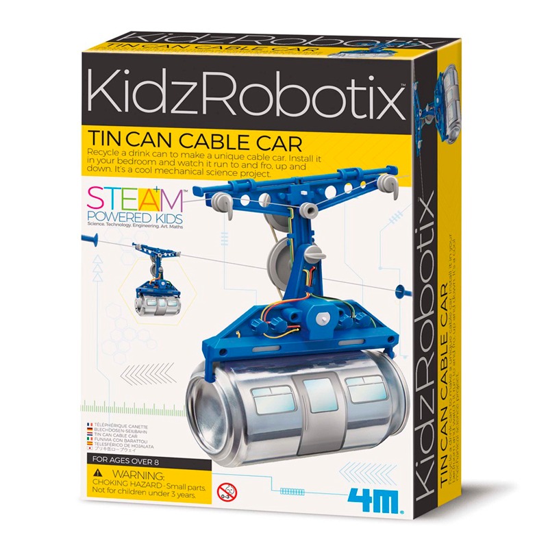 4M Fun Mechanics Tin Can Cable Car