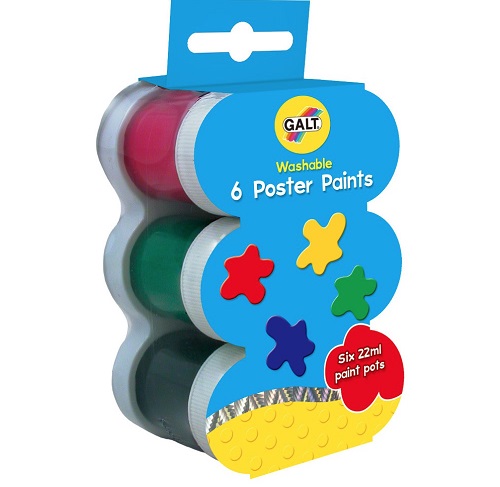 Galt 6 Washable Poster Paints