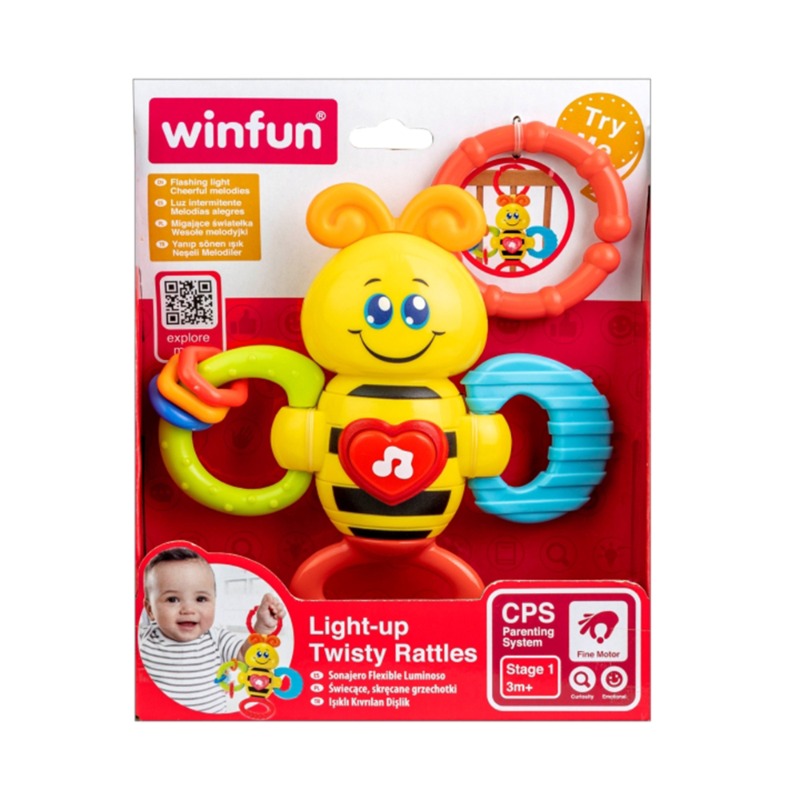 Light-Up Twisty Rattles - Bee