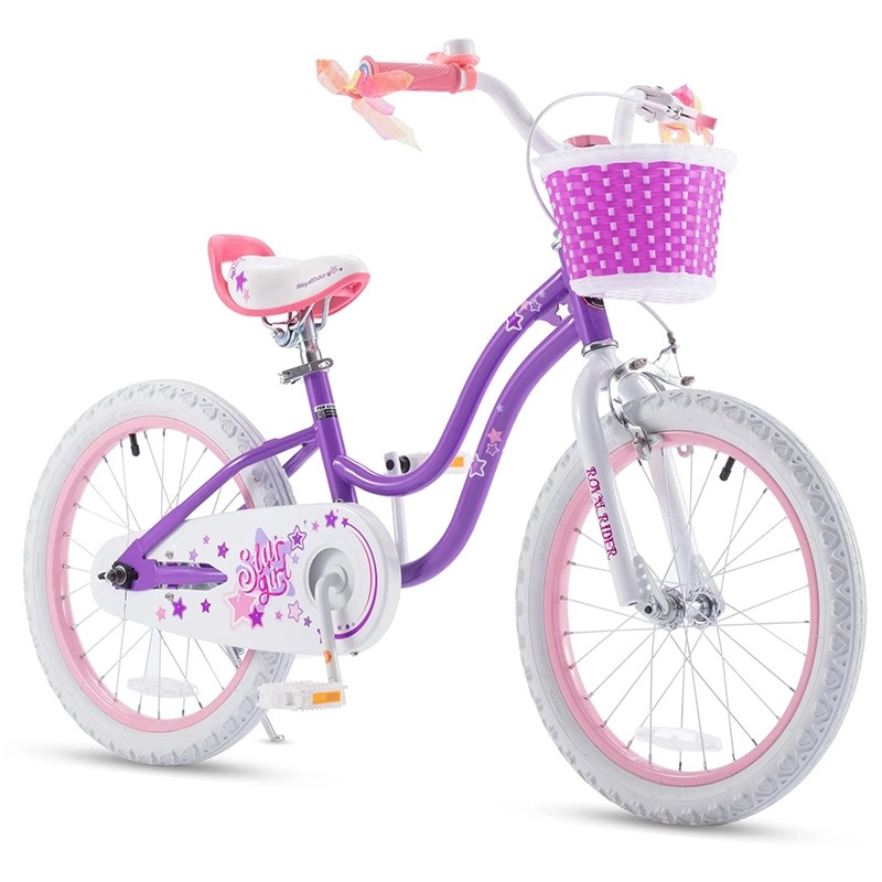 Royal Baby Star Girl 18 Inch Bike - Purple