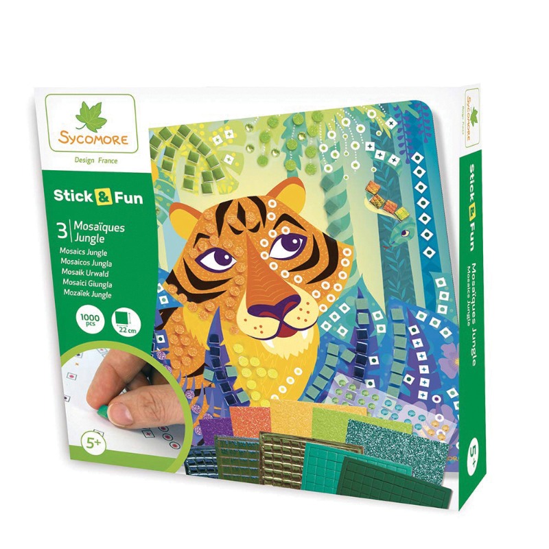 Sycomore Stick & Fun Small 3 Mosaics - Jungle