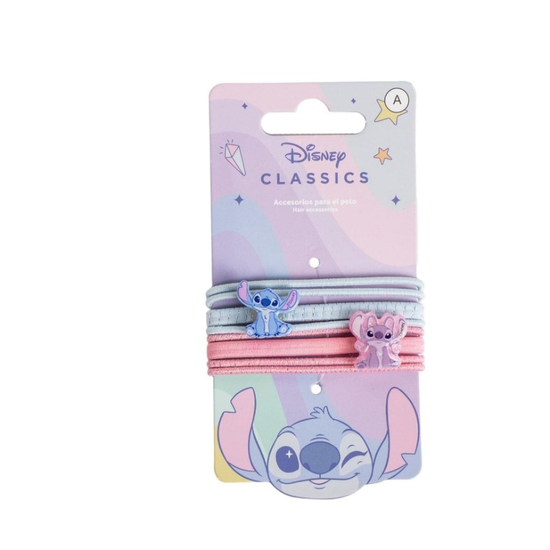 Disney Elastic Hair Accessories Stitch - 8 Pcs