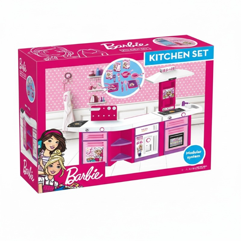 Barbie Complete Pretend Play Kitchen Set
