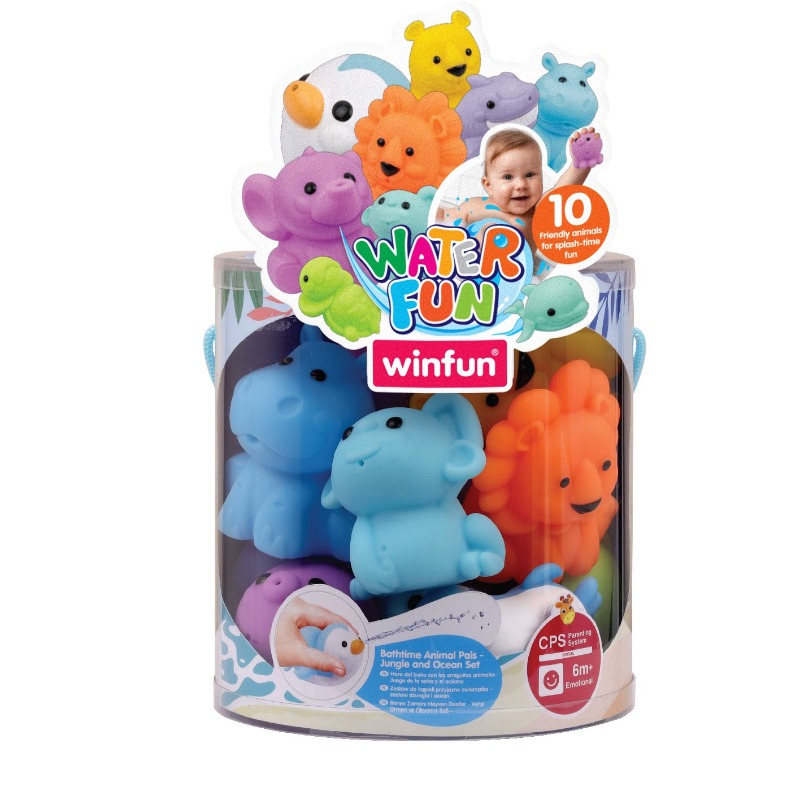 Winfun Bathtime Animal Pals – Jungle & Ocean Set