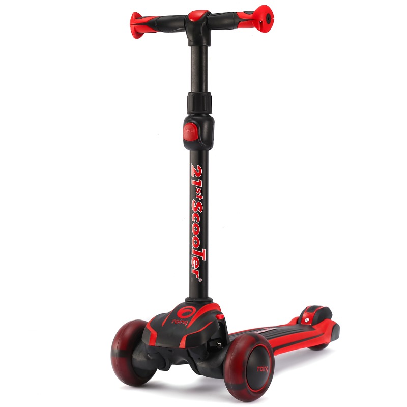 Ryin 3 Wheeled Twist Scooter - Red With Black