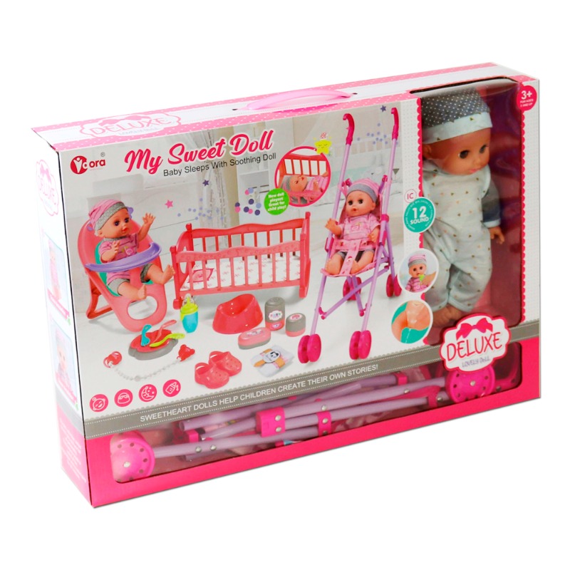 Vdora My Sweet Doll Playset With Accessories