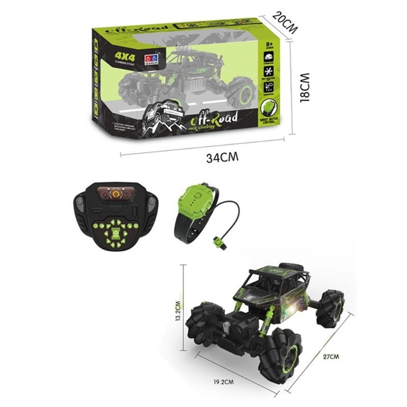 Drift Climbing Car With Light And Music - Green