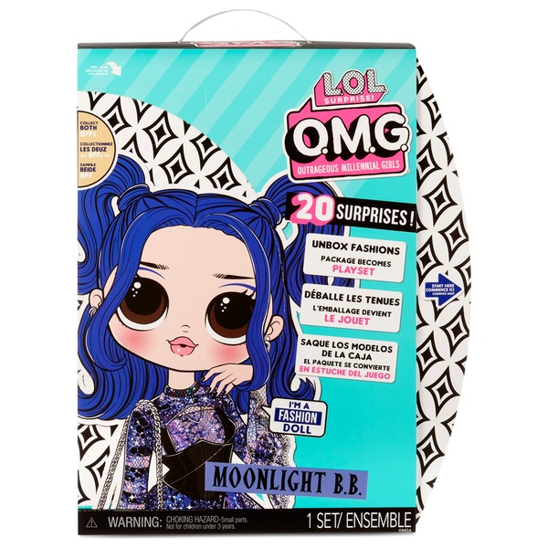 L. O. L. Surprise OMG Core Fashion Doll Moonlight B. B Series 4. 5 - With 20 Surprises