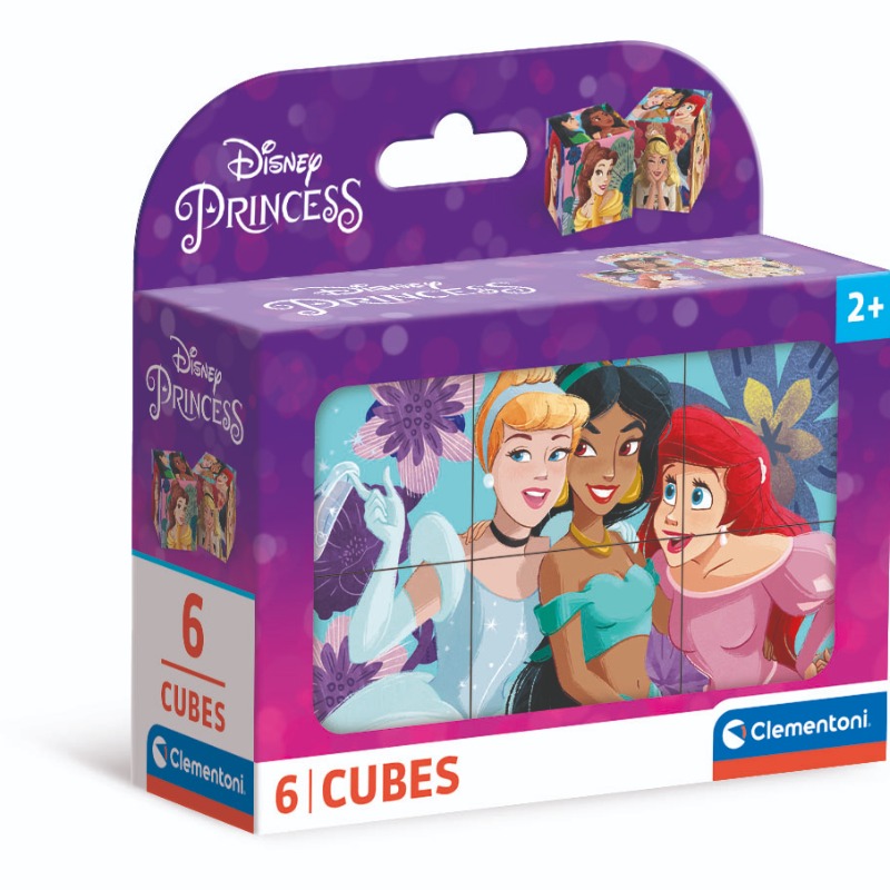 Clementoni Puzzle Cubes Disney Princess - 6 Pcs