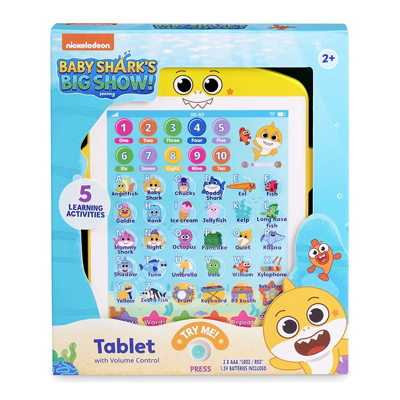 Baby Shark Regular Tablet Interactive Toy - Yellow
