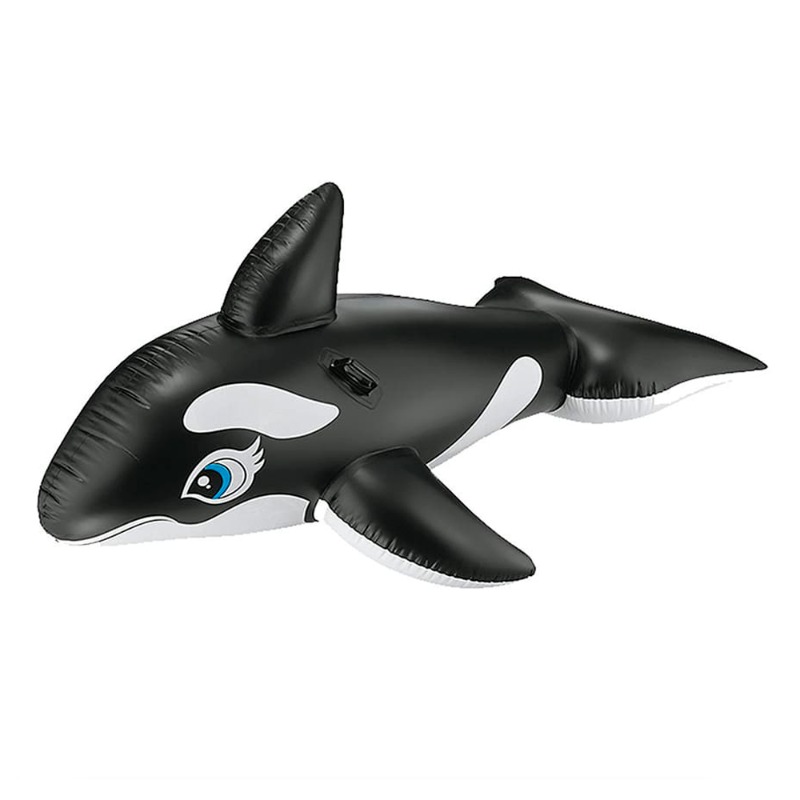 Bestway Black N White Whale Ride On