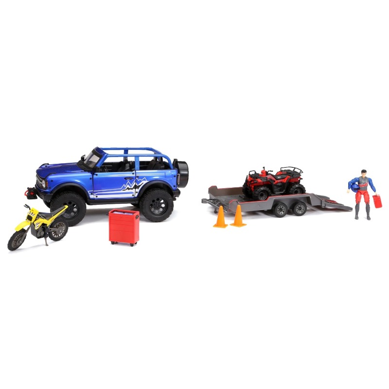 New Bright FW Heavy Metal Playset with Trailer