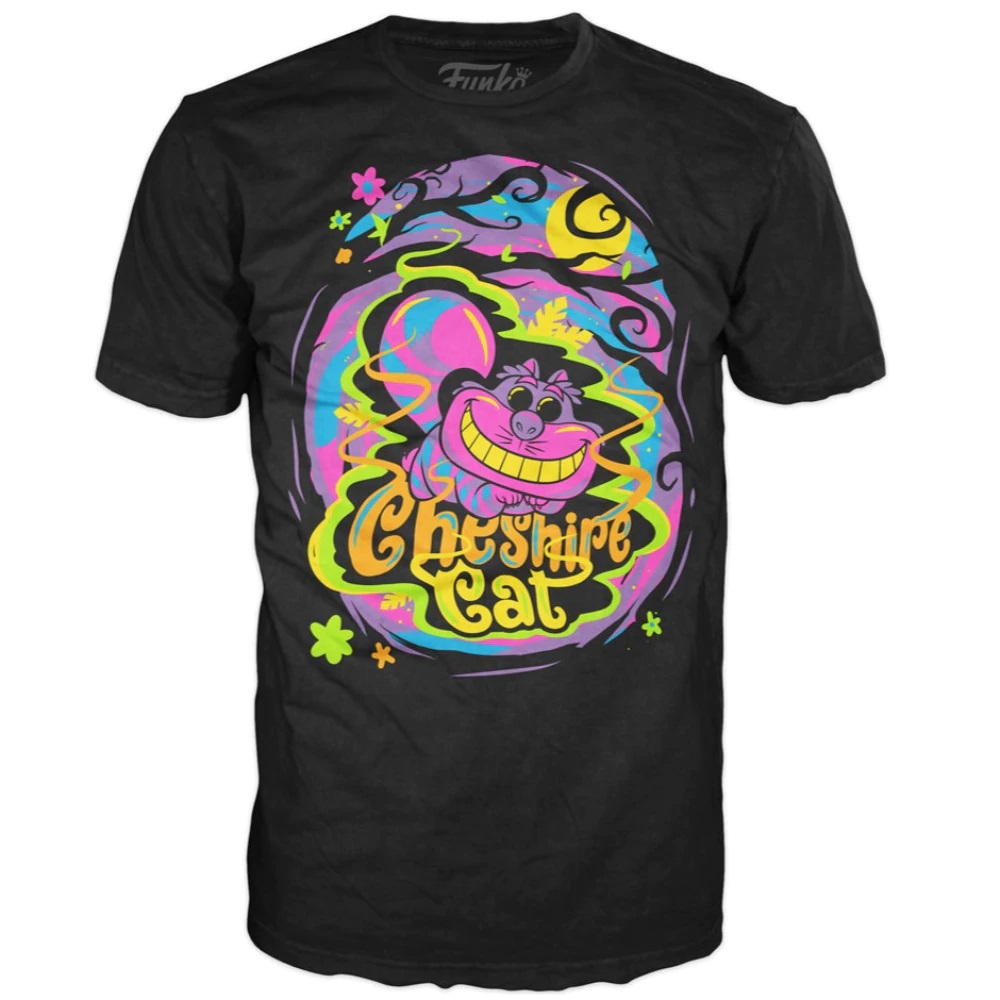 Pop Tee Blacklight - Cheshire Cat T-shirt Medium Size