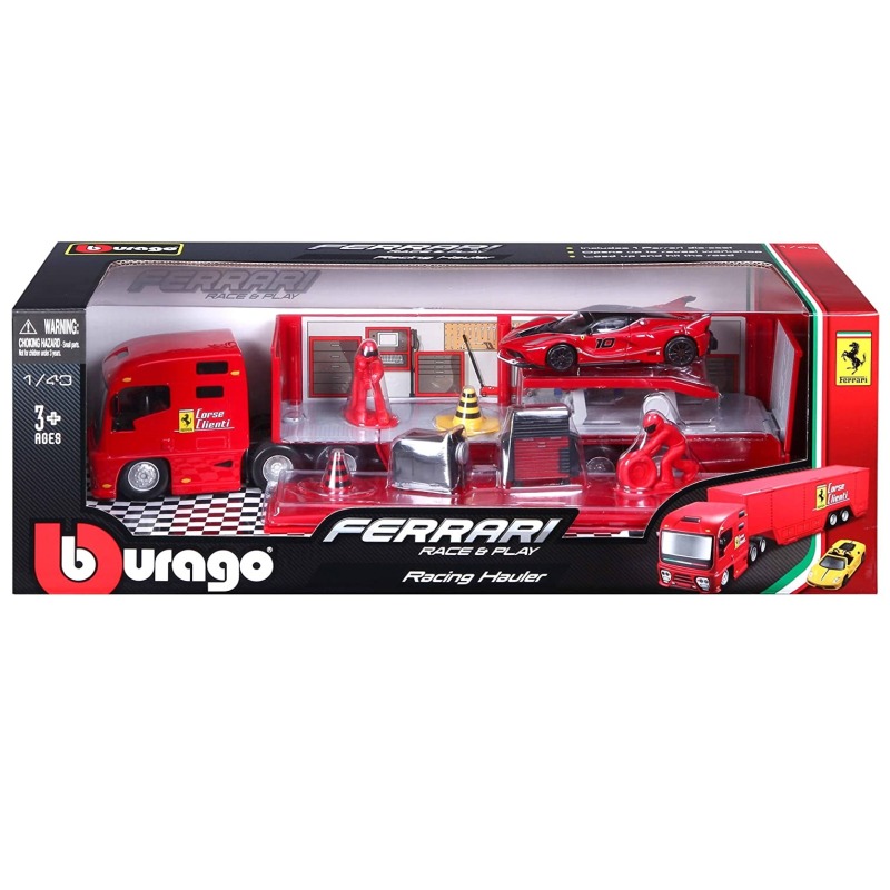 Bburago Ferrari Race and Play Hauler