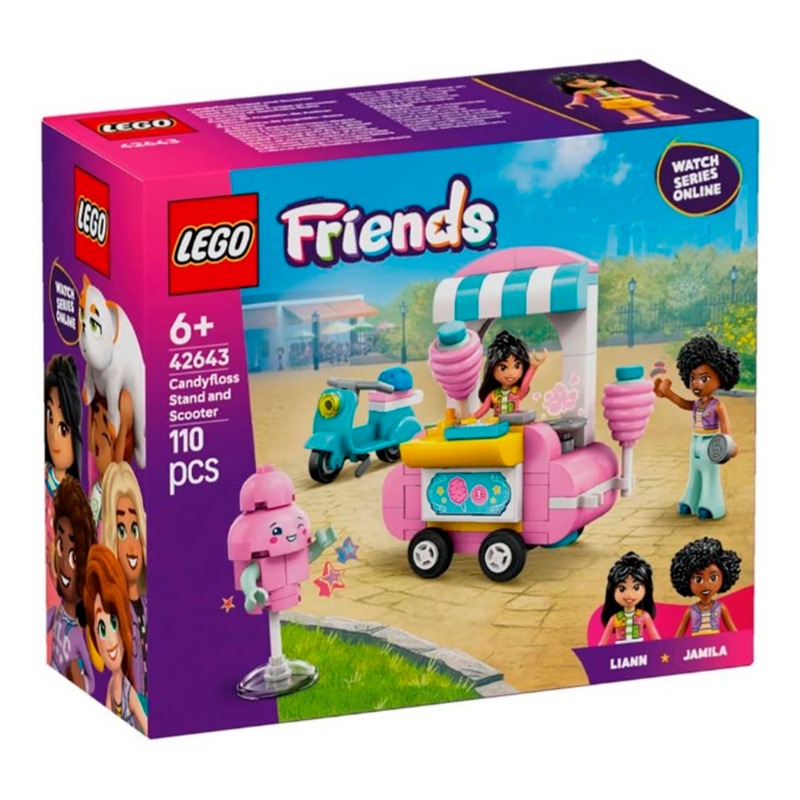 Lego Friends Candyfloss Stand And Scooter Toy Pretend Play Set 42643