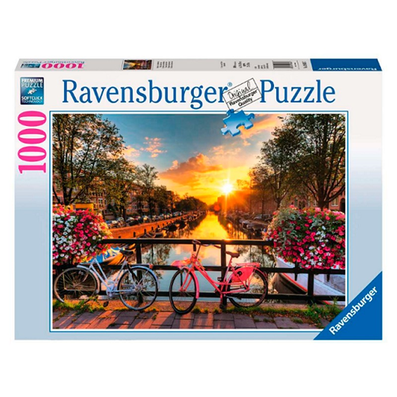 Ravensburger Bicycles In Amsterdam Puzzle - 1000 Pcs