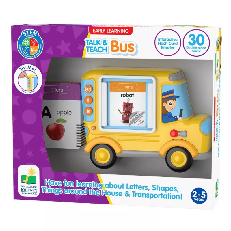 The Learning Journey Talk & Teach Bus - Flash Card Reader
