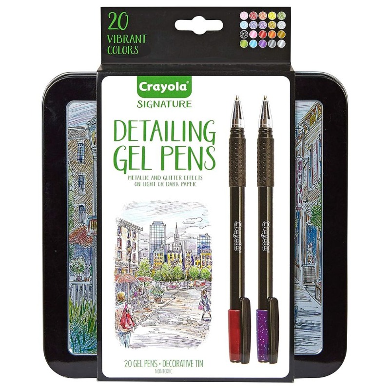 Crayola Signature Detailing Gel Pens - 20 Pcs