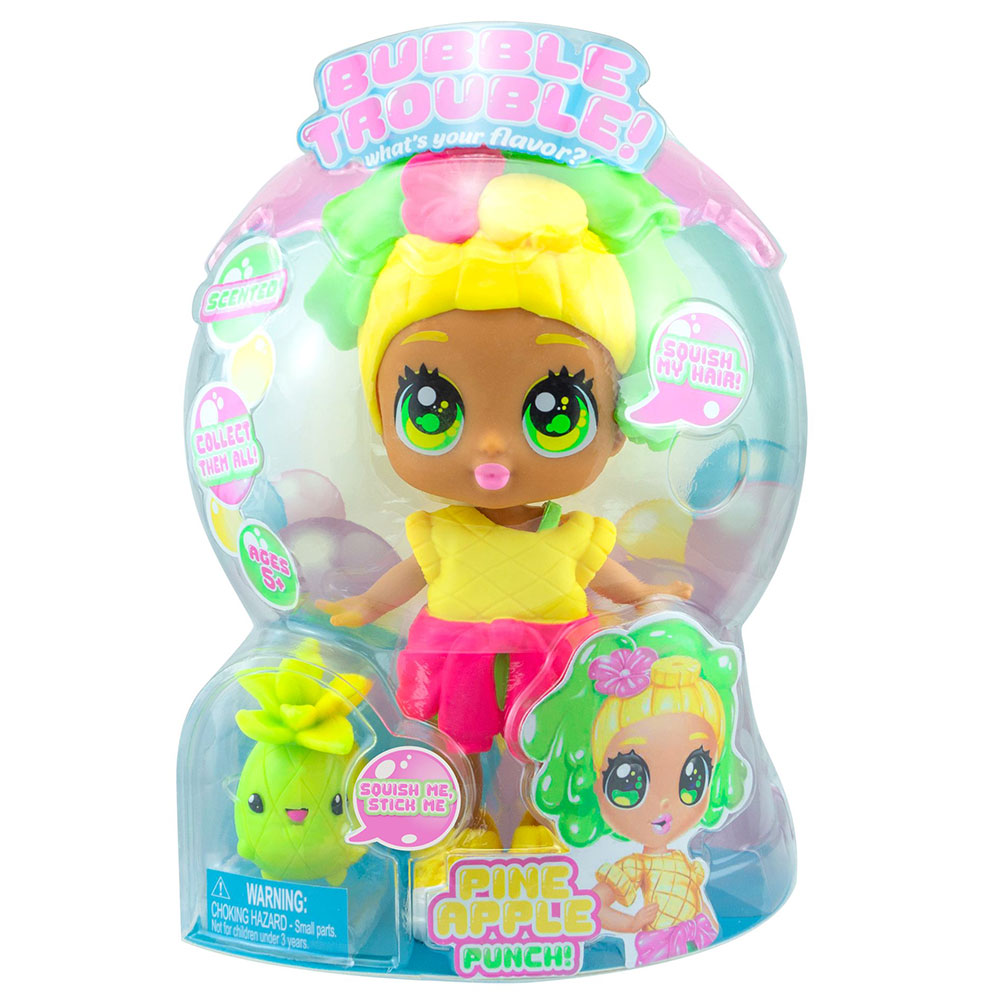 Bubble Trouble Squishy And Scented Doll - Pineapple Squeeze