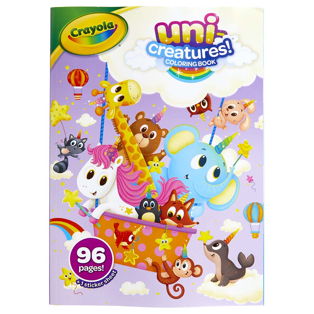 Crayola Uni-Creatures Coloring Book 96 Pg
