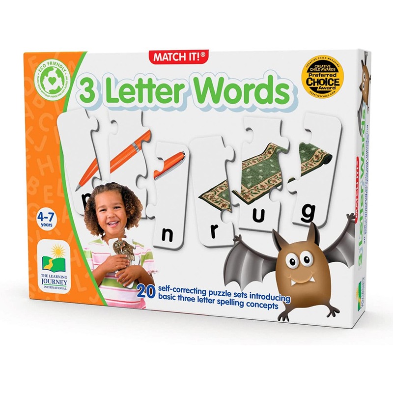 The Learning Journey Match It - 3 Letter Words