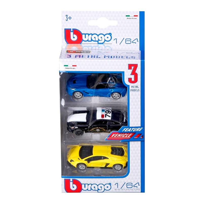 Bburago - Speed Car 3 Metal Models