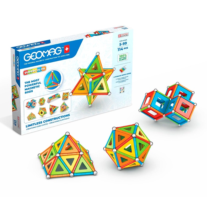 Geomag Supercolor Recycled - 114 Pcs