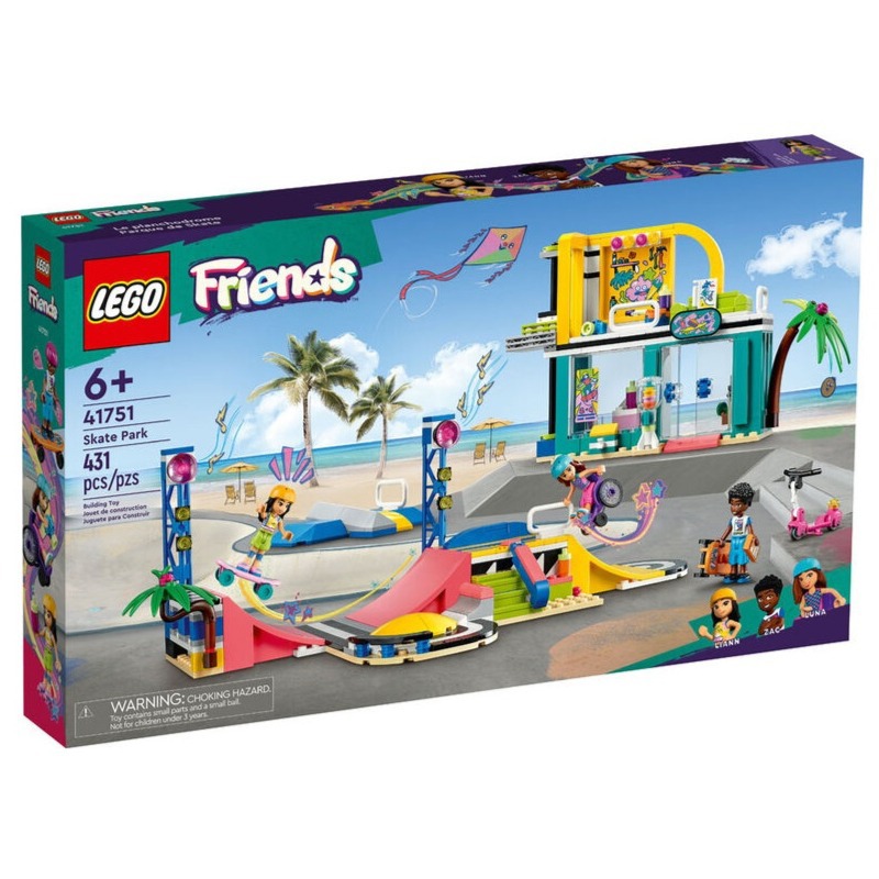 LEGO Friends Skate Park Building Toy Set - 431 Pcs