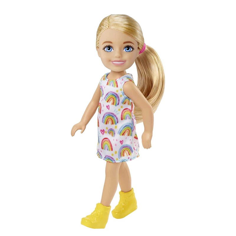 Barbie Club Chelsea Doll rainbow dress