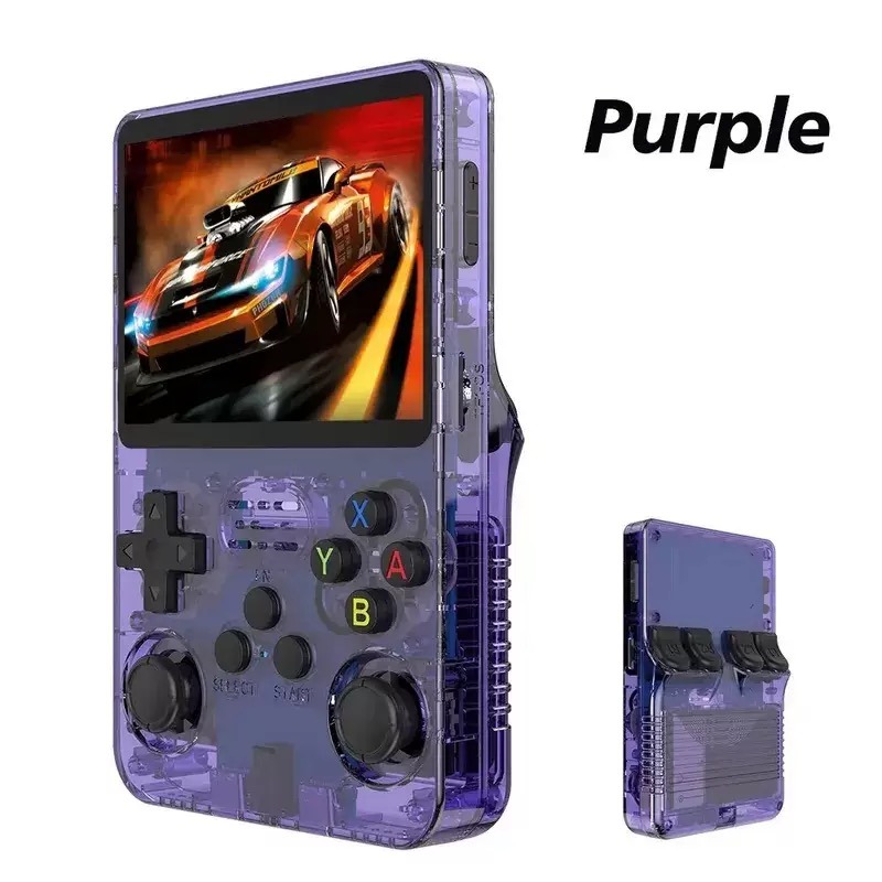 Portable Gaming Device With a 3. 5-inch Screen and 64gb Card - Purple