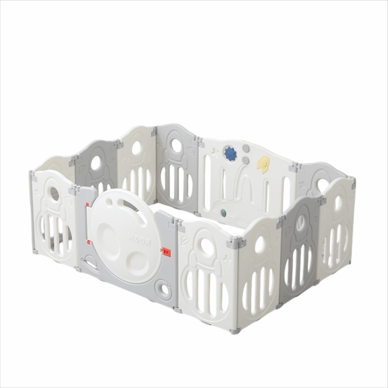 Foldable Playpen with Basketball Hoop