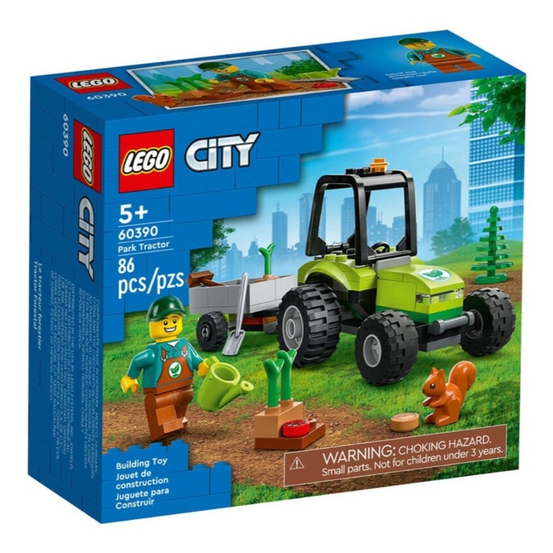 LEGO City Park Tractor Building Toy Set - 86 Pcs