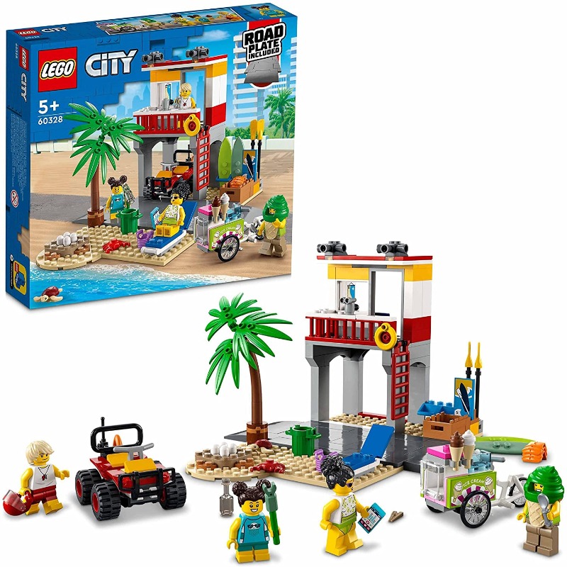 LEGO City Beach Lifeguard Station Building Kit