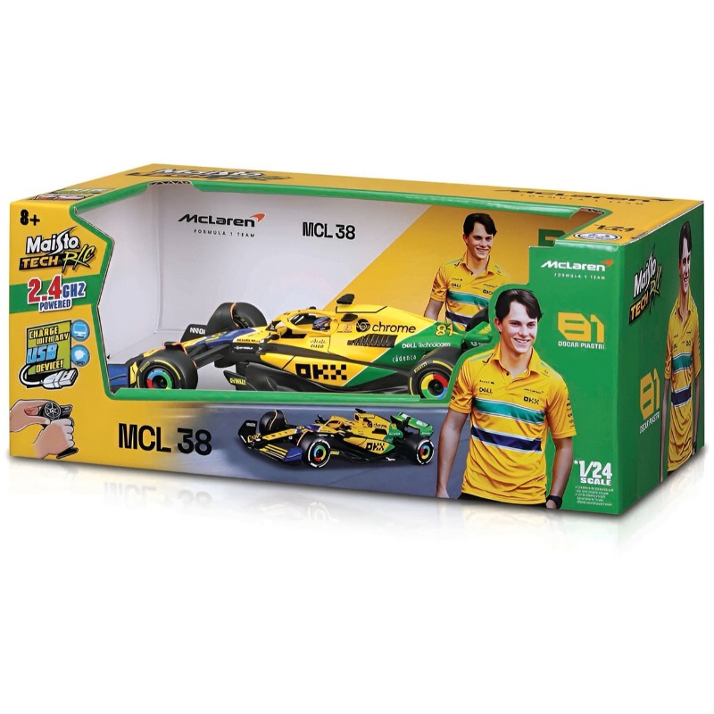 Maisto 1: 24 Mc Laren MCL38 RC F1 Car – Oscar Piastri Edition