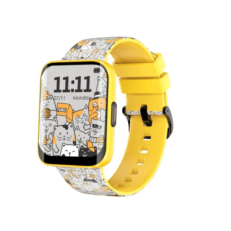 Watch Out Champion Kids & Teens Smartwatch with Habit Building, Heart Rate, Activity Track, 22 Sports Mode, Waterproof, Class Lock (Sunshine Yellow)