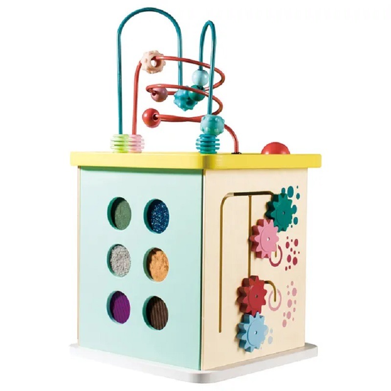 Hape Multi-Activity Wooden Play Cube Educational Toy