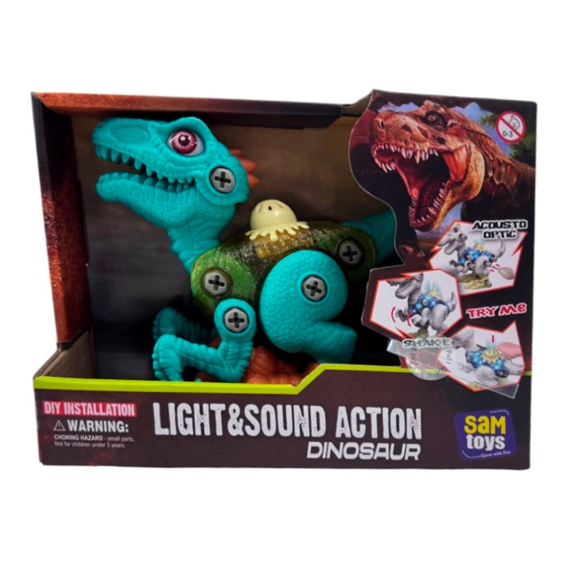 Sam Toys Take Apart Dinosaur Game - Green