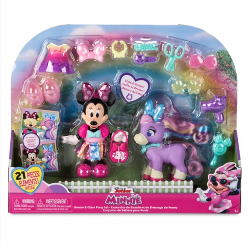 Disney Minnie Mouse Groom & Glam Pony Playset