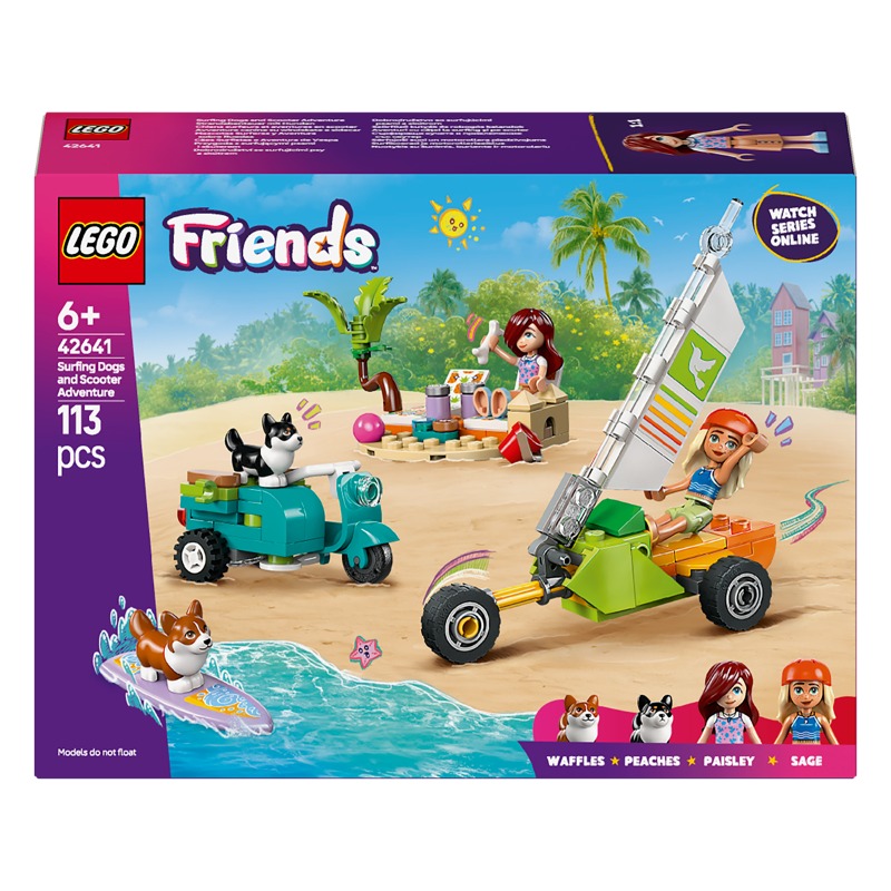 Lego Friends Surfing Dogs and Scooter Adventure 42641