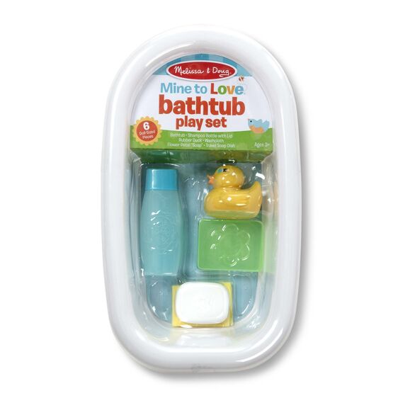 Melissa and Doug Mine to Love Bathtub Play Set - White
