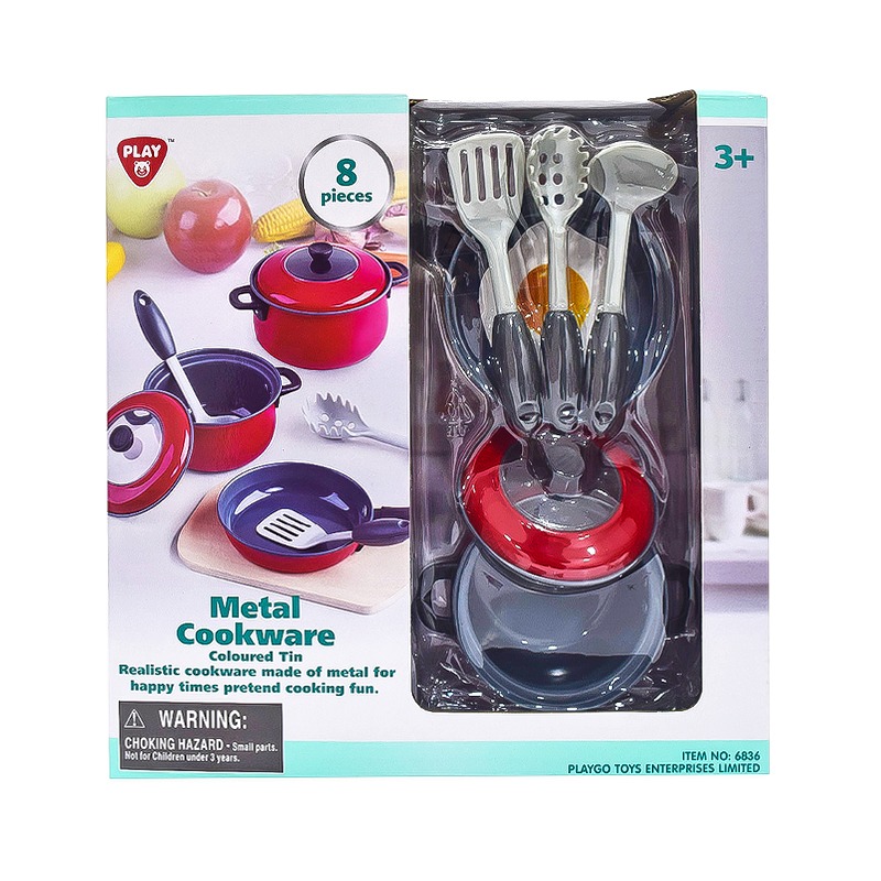 Play Go - Metal Cookware 8 Pcs
