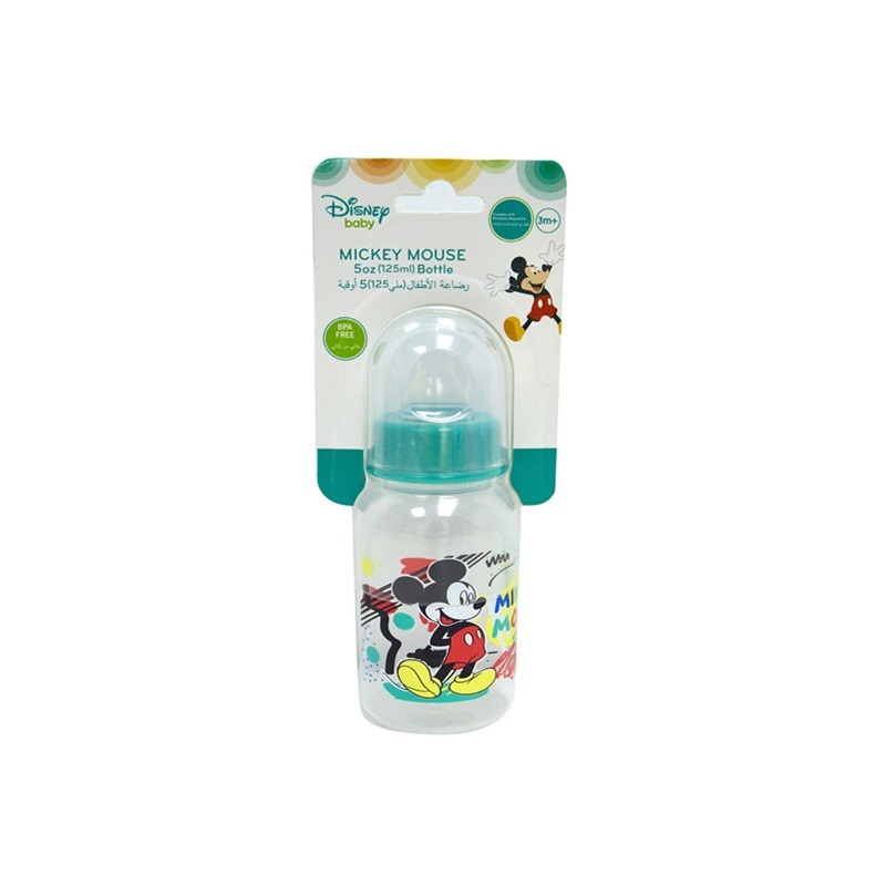 Baby Feeding Bottle 125ml Mickey Mouse - Blue