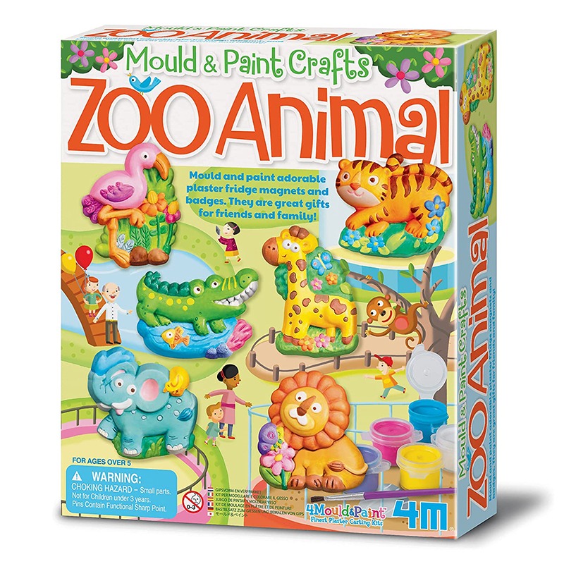 4M Mould and Paint Zoo Animal