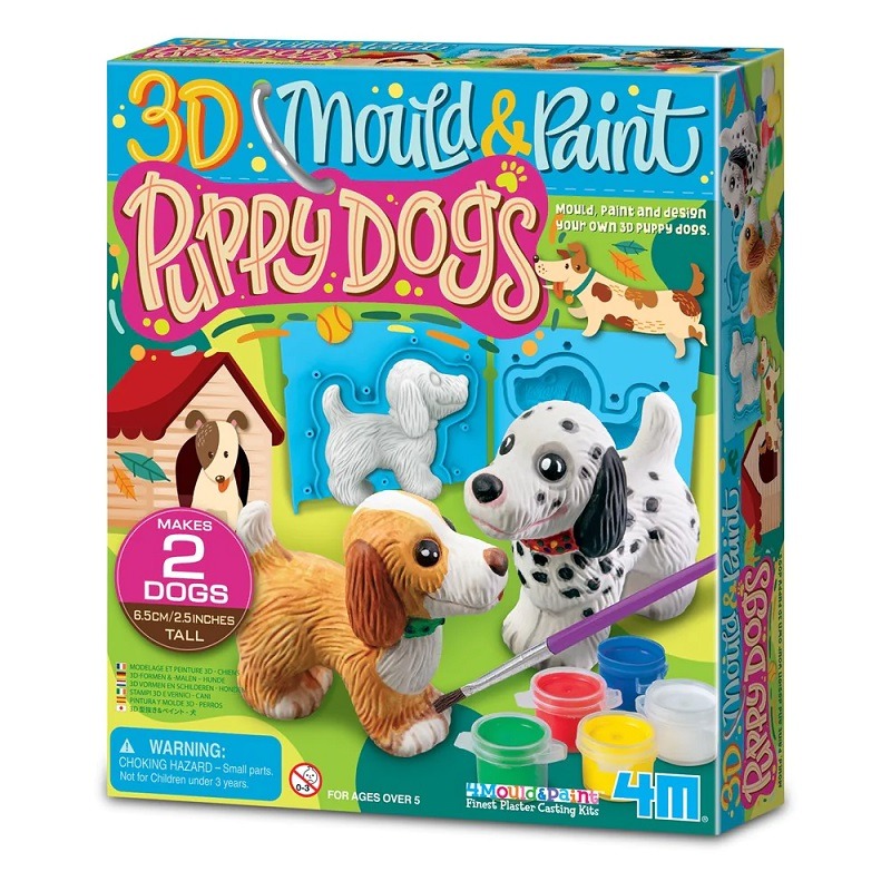 4M 3D Mould And Paint Puppy Dogs