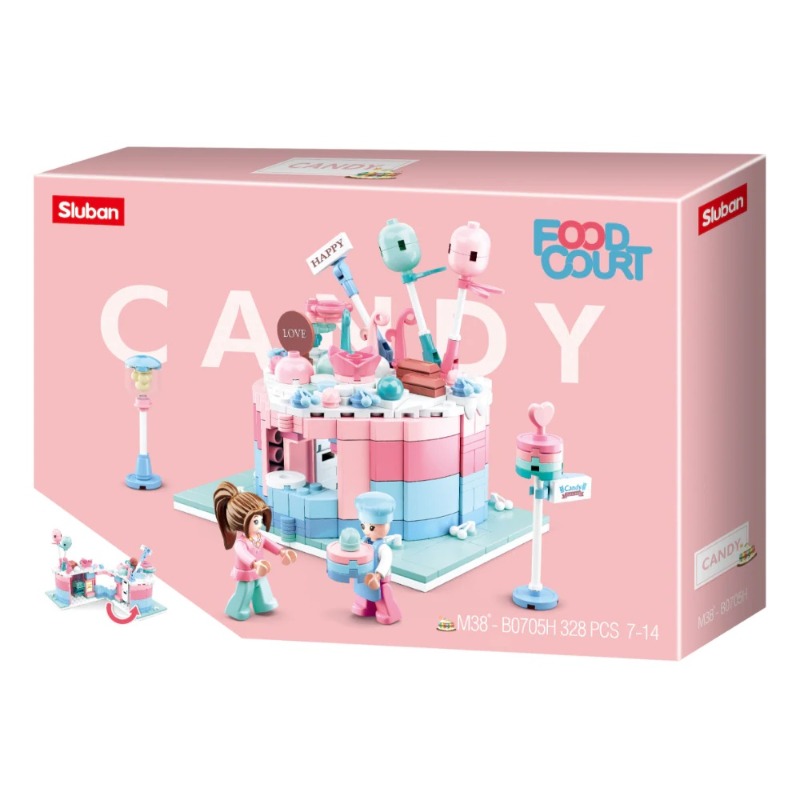 Sluban Food Court Candy House Building Blocks