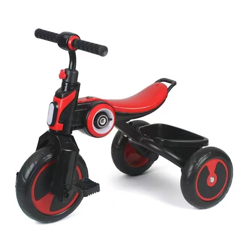 TOBBI Kids Tricycle with EVA Wheels – Red