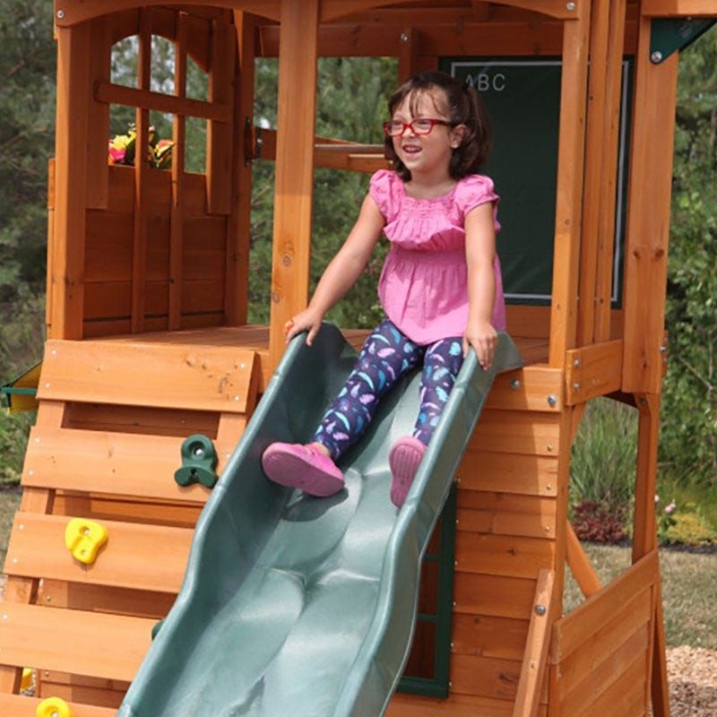 Monkey Bars Ridgeview Clubhouse Deluxe Wooden Swing Set Dabdoob